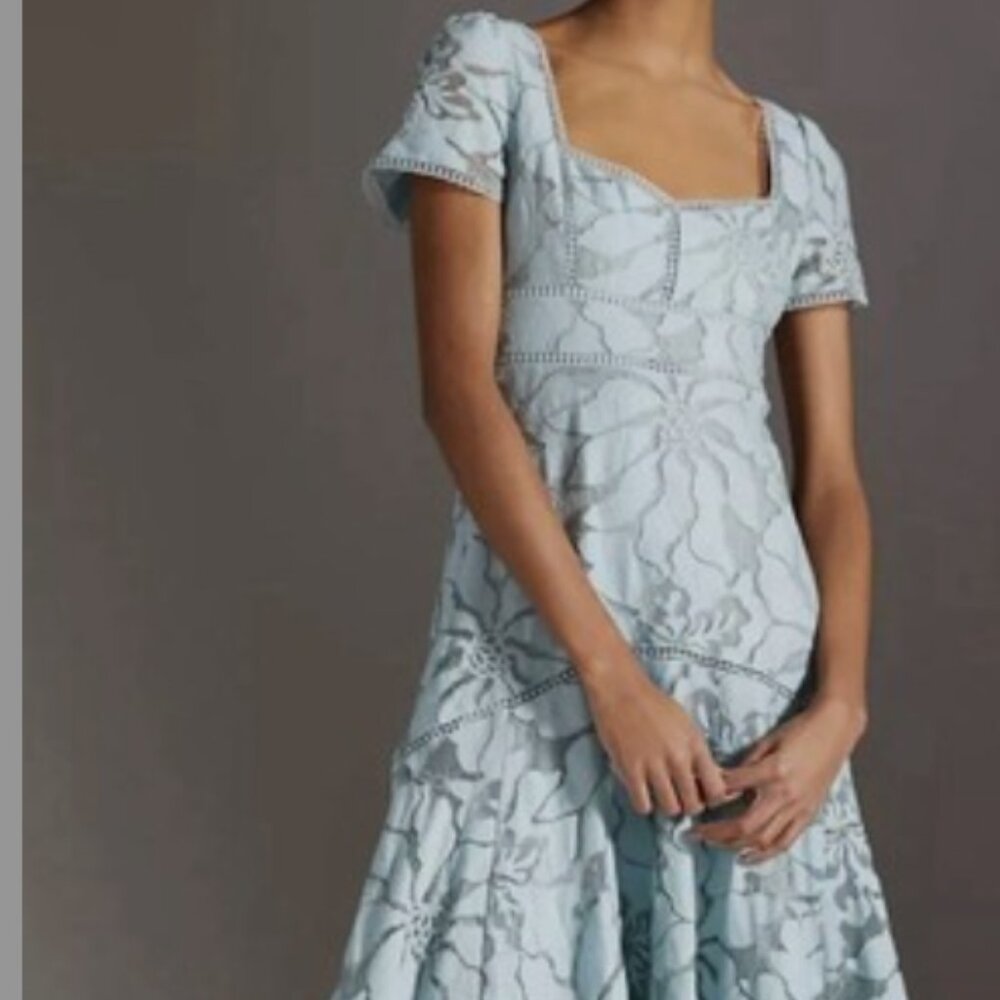 Anthropologie Slim Lace Midi Dress 6/8 Lovely!